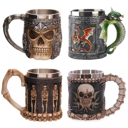 400ML 3D Skull Mugs Coffee - regalmen - null