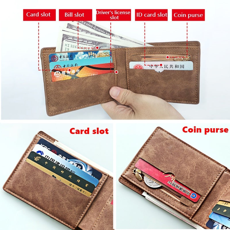 New Men Wallets Small Money Purses Design - regalmen - null