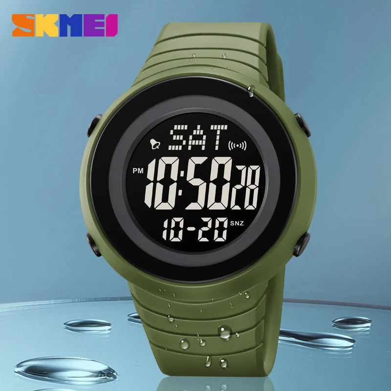 SKMEI 2152 Men's Digital Electronic Watch TPU Band Sport Wirst Watches For Men Man Waterproof Watches Relogios Masculino