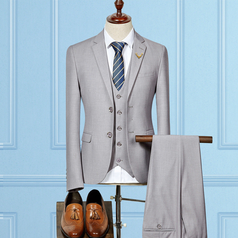 Slim Fit Wedding Suits For Men Custom Made Mens 3 Piece Suit - regalmen - null