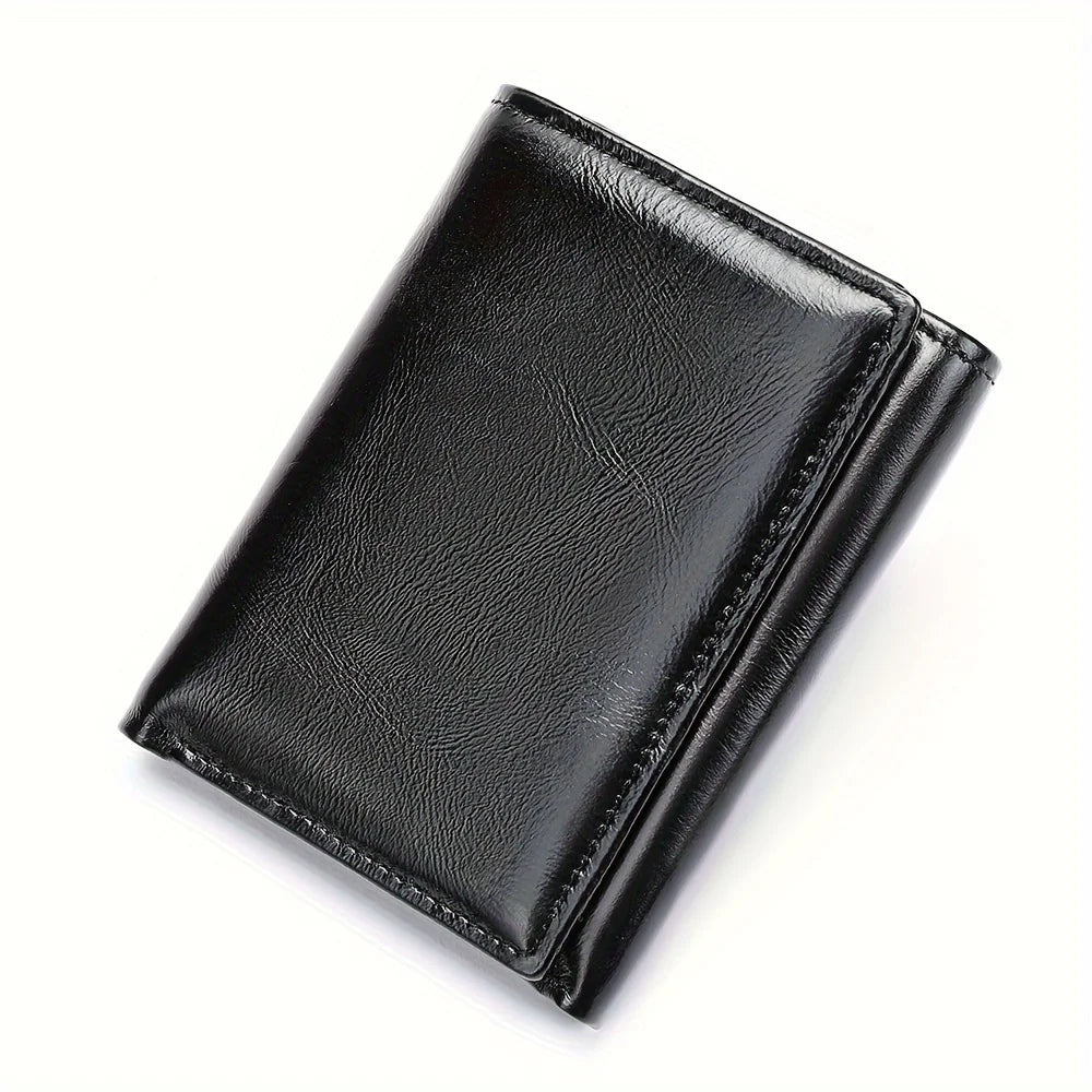 WESTAL RFID Wallet for Men Genuine Leather Coin Purse Men Thirdfold Wallets Clucth with Mulitfile Card Slots Money Bags 1134 - regalmen - null