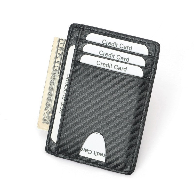 Wallets Black Business Card Holder For Men Simple Purse Bag - regalmen - null